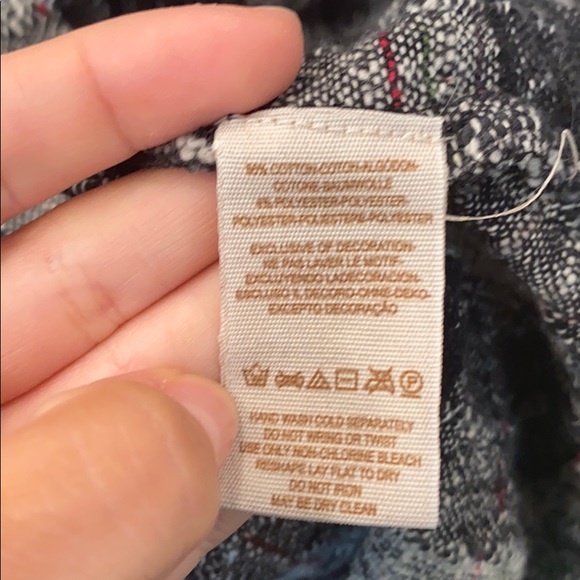 Free People Plaid Sweatshirt Size Small - Picture 8 of 8